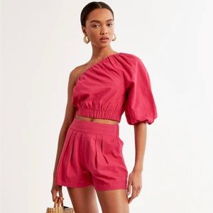 Abercrombie & Fitch One Shoulder Top
